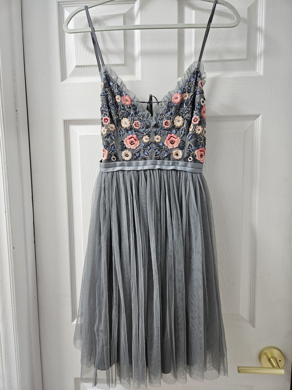 Archival Needle & Thread Whisper Dress In The Color Moonstone Size 6